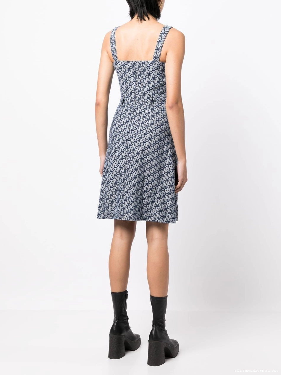 Affordable denim jacquard-logo McCartney Women dress Stella 0803